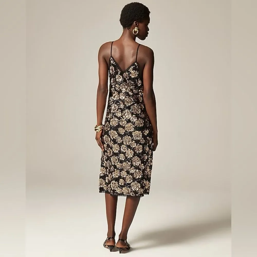 NWT J CREW Collection sequin slip dress